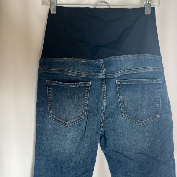 Isabel Maternity Over the Belly Panel Skinny Bootcut Denim Jeans - Picture 5 of 11